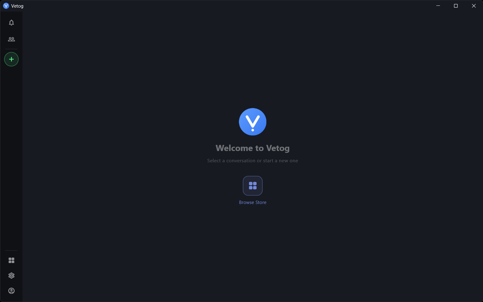 Vetog ana ekranı — Welcome to Vetog